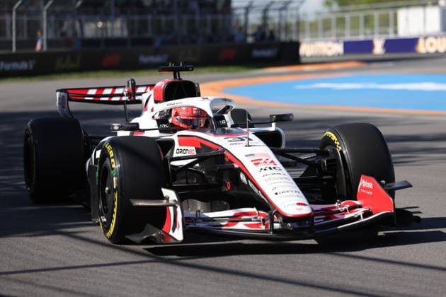 RECORD DATE NOT STATED 22nd May 2026; Circuit Gilles Villeneuve, Montreal, Quebec, Canada; 2026 FIA Formula 1 Canadian Grand Prix, Free Practice Day; Esteban Ocon (31) of France and TGR Haas F1 Team approaches the wall of champions ArtxVega