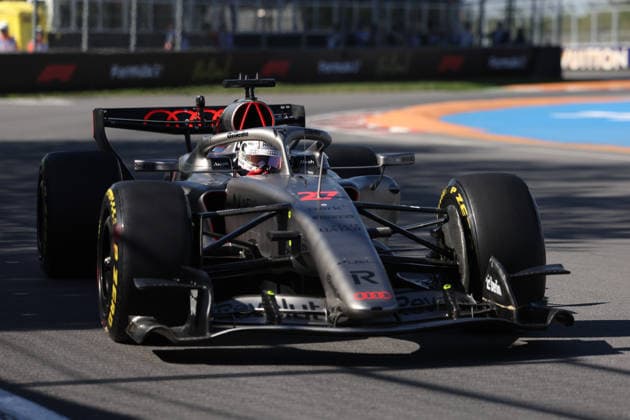 RECORD DATE NOT STATED 22nd May 2026; Circuit Gilles Villeneuve, Montreal, Quebec, Canada; 2026 FIA Formula 1 Canadian Grand Prix, Free Practice Day; Nico Hulkenberg (27) of Germany and Audi Revolut F1 Team approaches the wall of champions ArtxVega