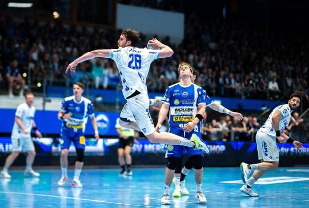 DAIKIN HBL HANDBALL HERREN 1. BL 32. SPIELTAG THSV EISENACH - TBV LEMGO LIPPE ** NUR FÜR REDAKTIONELLE ZWECKE ** EDITORIAL USE ONLY **<p>22 05 2026-Eisenach: DAIKIN HBL Handball 1. Bundesliga Herren Saison 2025 - 2026 32. Spieltag Werner Assmann Halle ThSV Eisenach - TBV Lemgo Lippe im Foto: Hendrik Wagner 28 (TBV Lemgo Lippe) ( Deutschland Thüringen Eisenach Copyright: SaschaxFromm