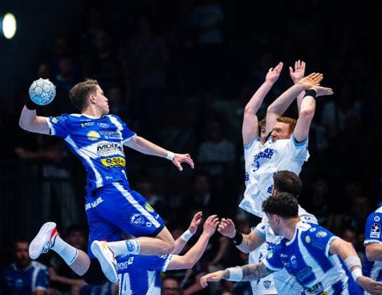 DAIKIN HBL HANDBALL HERREN 1. BL 32. SPIELTAG THSV EISENACH - TBV LEMGO LIPPE ** NUR FÜR REDAKTIONELLE ZWECKE ** EDITORIAL USE ONLY **<p>22 05 2026-Eisenach: DAIKIN HBL Handball 1. Bundesliga Herren Saison 2025 - 2026 32. Spieltag Werner Assmann Halle ThSV Eisenach - TBV Lemgo Lippe im Foto: Oskar Joelsson 3 (ThSV Eisenach) ( Deutschland Thüringen Eisenach Copyright: SaschaxFromm