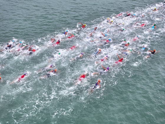 2026 Lianyungang Triathlon Asian Cup Contestants compete in the Excellent Group of the 2026 Lianyungang Triathlon Asian Cup in Lianyungang, Jiangsu Province, China on May 23, 2026. Lianyungang Jiangsu China  Copyright: xCFOTOx i1779547964126