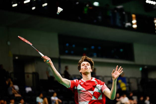 BADMINTON - Austrian Open GRAZ,AUSTRIA,23.MAY.26 - BADMINTON - Austrian Open. Image shows Kenneth Neumann (GER).  GEPAxpictures xJamesxDoak