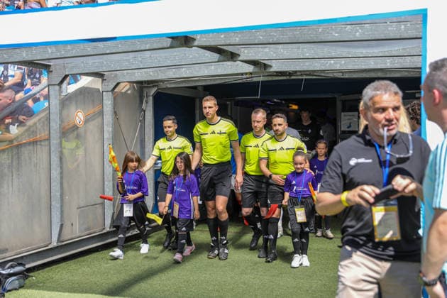 Die Partie geht los beim BfV-Pokalfinale VfR Mannheim - SV Waldhof Mannheim 07 am 23.05.26 in Carl Benz Stadion, Mannheim xamx Foto: Alfio Marino
