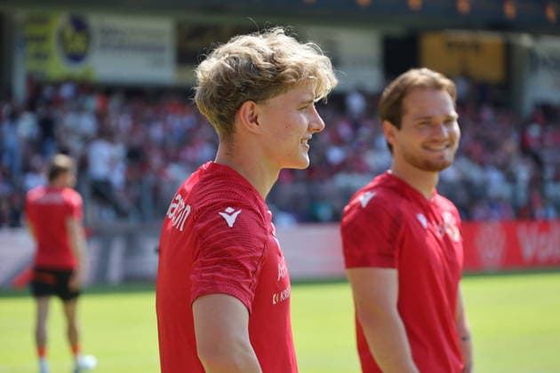 32 Finn Heidrich (Energie Cottbus) Fussball Landespokal Brandenburgt 2025 2026 Finale FC Energie Cottbus - VfB Krieschow 1921