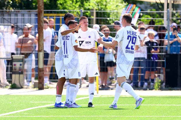 31 Michele Scalzi (HEBC) bejubelt seinen Treffer zum 0:2. Fußball I Herren I Lotto Pokal I Saison 2025-2026 I Finale I SC Vorwärts Wacker04 Billstedt - HEBC I 23.05.2026 I Stadion Hoheluft