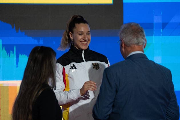 23.05.2026, xhfmx, Karate EKF Senior Championships 2026, Siegerehrung der Athleten 61st European Karate Championships in Frankfurt (DFL DFB REGULATIONS PROHIBIT ANY USE OF PHOTOGRAPHS as IMAGE SEQUENCES and or QUASI-VIDEO) Frankfurt