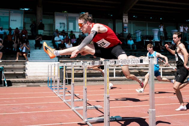Stefan Volzer (TSV Bayer 04 Leverkusen, 232, 110m Huerden Maenner), GER, Leichtathletik, Athletics, Kurpfalz Gala, Weinheim, 23.05.2026, GER, Leichtathletik, Athletics, Kurpfalz Gala, Weinheim, 23.05.2026 Weinheim Copyright: xStefanxMayerx EP_SMR