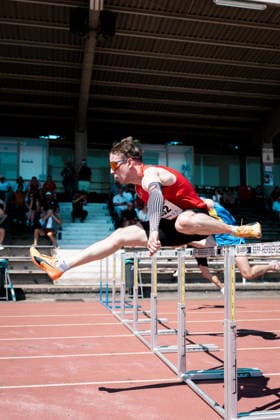 Stefan Volzer (TSV Bayer 04 Leverkusen, 232, 110m Huerden Maenner), GER, Leichtathletik, Athletics, Kurpfalz Gala, Weinheim, 23.05.2026, GER, Leichtathletik, Athletics, Kurpfalz Gala, Weinheim, 23.05.2026 Weinheim Copyright: xStefanxMayerx EP_SMR