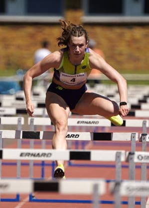 Leichtathletik, athletics, BuS Kurpfalz Gala , 23.05.2026 , Sepp Herberger Stadion Weinheim, 100m Hürden Frauen Marlena Meier, TSV Bayer 04 Leverkusen,