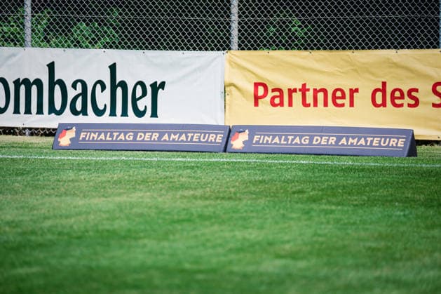 Niedersachsen-Pokal: TuS Bersenbrück vs. Lüneburger SK, 23.05.2026 Finaltag der Amateure, Werbung; Niedersachsen-Pokal, Finale (Amateure): TuS Bersenbrück vs. Lüneburger SK am 23.05.2026 im August-Wenzel-Stadion, Barsinghausen Copyright: xBEAUTIFULxSPORTS Tonhäuserx