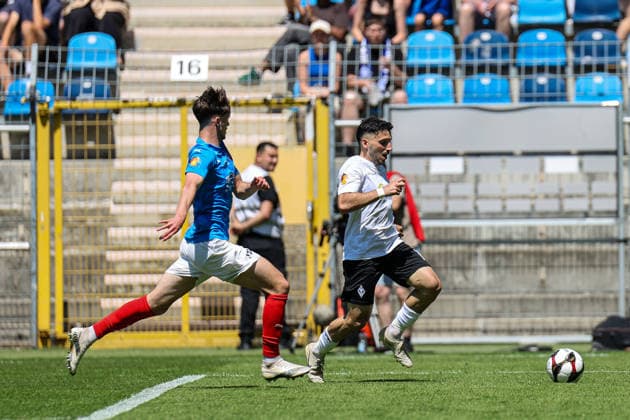 Arianit Ferati (SV Waldhof Mannheim, 10) am Ball beim BfV-Pokalfinale VfR Mannheim - SV Waldhof Mannheim 07 am 23.05.26 in Carl Benz Stadion, Mannheim xamx Foto: Alfio Marino