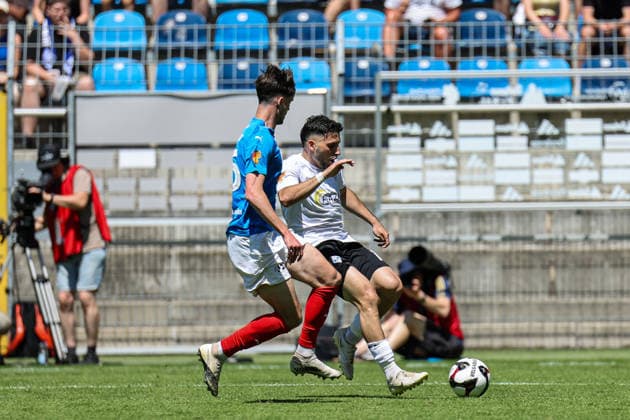 Arianit Ferati (SV Waldhof Mannheim, 10) am Ball beim BfV-Pokalfinale VfR Mannheim - SV Waldhof Mannheim 07 am 23.05.26 in Carl Benz Stadion, Mannheim xamx Foto: Alfio Marino