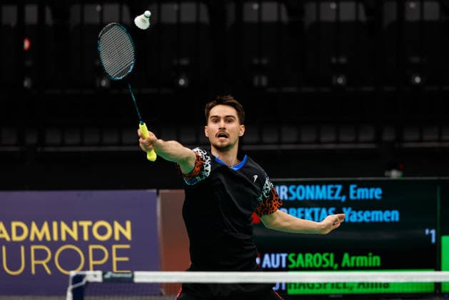 BADMINTON - Austrian Open GRAZ,AUSTRIA,23.MAY.26 - BADMINTON - Austrian Open. Image shows Armin Sarosi (AUT).  GEPAxpictures xJamesxDoak