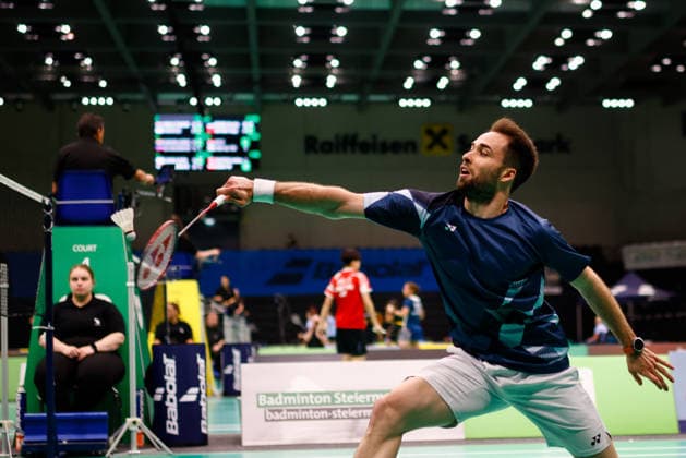 BADMINTON - Austrian Open GRAZ,AUSTRIA,23.MAY.26 - BADMINTON - Austrian Open. Image shows Wolfgang Gnedt (AUT).  GEPAxpictures xJamesxDoak