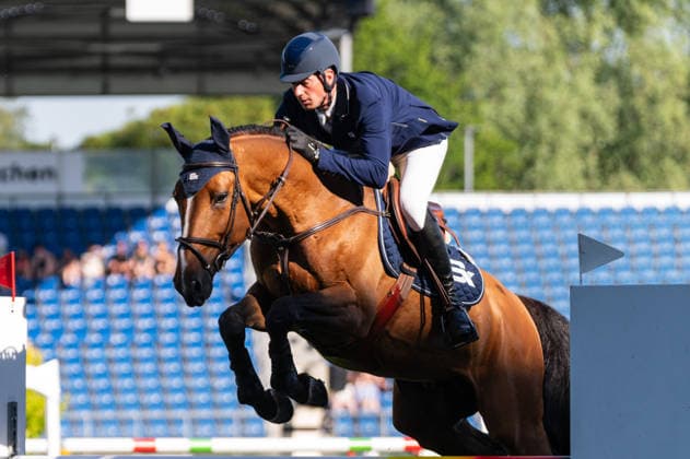 147 Daniel Deusser on Silence Dwerse Hagen (GER) during the TSCHIO 2026 (CHIO 2026) - 2nd Competition Youngster-Tour - CSIYH1* - Jumping competition for young horses at the Allianz Park in Aachen, Germany  Copyright: xMartinxPitschx xSPPx Sportspressphoto_152189