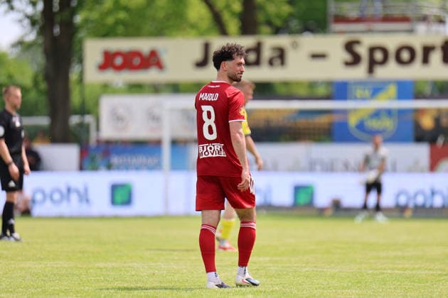 Fußball I Herren I Saison 2025-2026 I SHFV-Lotto-Pokal I Finale I SV Todesfelde - 1.FC Phönix Lübeck I 23.05.2026 Fabio Maiolo (8, 1. FC Phönix Lübeck) Todesfelde Joda Sportpark Schleswig Holstein Deutschland Copyright: xLobeca FabianxLamprechtx
