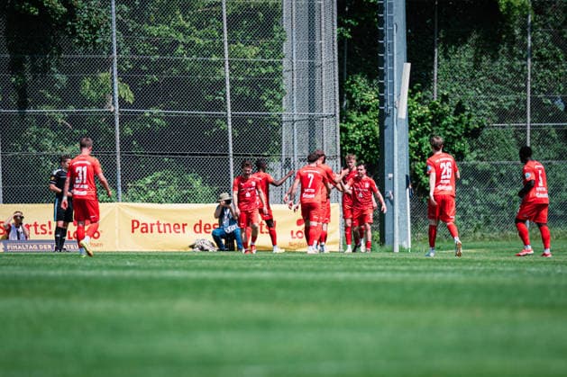 Niedersachsen-Pokal: TuS Bersenbrück vs. Lüneburger SK, 23.05.2026 TOR, JUBEL zum 2:0 durch Markus Lührmann (TuS Bersenbrück, 10); Niedersachsen-Pokal, Finale (Amateure): TuS Bersenbrück vs. Lüneburger SK am 23.05.2026 im August-Wenzel-Stadion, Barsinghausen Copyright: xBEAUTIFULxSPORTS Tonhäuserx