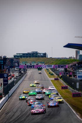 DTM, 3. + 4. Rennen Zandvoort 2026 14 Ferrari 296 GT3 EVO, EMIL FREY RACING: Matteo Cairoli, 69 Ferrari 296 GT3 EVO, EMIL FREY RACING: Thierry Vermeulen, 22 Mercedes-AMG GT3 EVO, Landgraf Motorsport: Lucas Auer- picture by Gruppe C Photography Zandvoort Circuit Park Zandvoort Netherlands Copyright: xGruppexCxPhotographyx