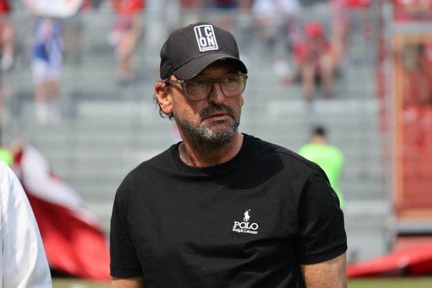 Trainer Claus-Dieter Wollitz (Energie Cottbus) Fussball Landespokal Brandenburgt 2025 2026 Finale FC Energie Cottbus - VfB Krieschow 1921