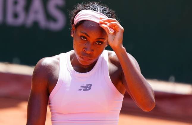 Sport Bilder des Tages Coco Gauff practices French Open Tennis, Saturday Previews, Qualifying and Practice, Tennis, Roland Garros, Paris, France - 23 May 2026Paris Roland Garros France EDITORIAL USE ONLY No use with unauthorised audio, video, data, fixture lists, club league logos or live services. Online in-match use limited to 120 images, no video emulation. No use in betting, games or single club league player publications.  Copyright: xJavierxGarcia Shutterstockx 16887393bc
