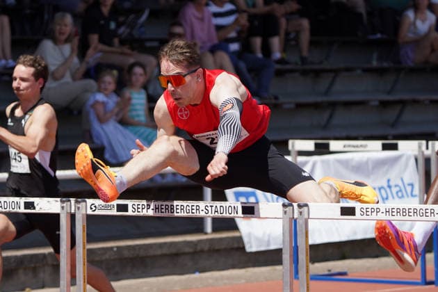 Leichtathletik, athletics, BuS Kurpfalz Gala , 23.05.2026 , Sepp Herberger Stadion Weinheim, 110m Hürden, Stefan Volzer, TSV Bayer 04 Leverkusen