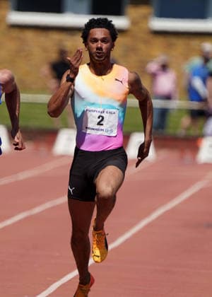 Leichtathletik, athletics, BuS Kurpfalz Gala , 23.05.2026 , Sepp Herberger Stadion Weinheim, 100m Joshua Hartmann, ASV Köln