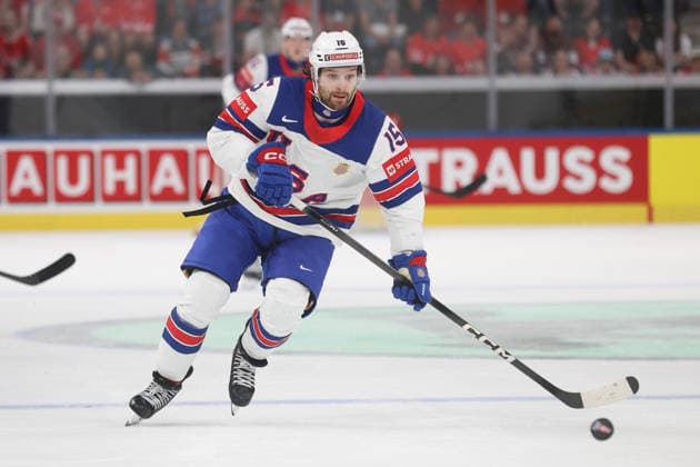 23.05.2026 Swiss Life Arena Zuerich , SCHWEIZ, Herren Eishockey IIHF World Championship, WM, Weltmeisterschaft Zurich 2026 Gruppe A LAT - USA Tommy Novak (USA)