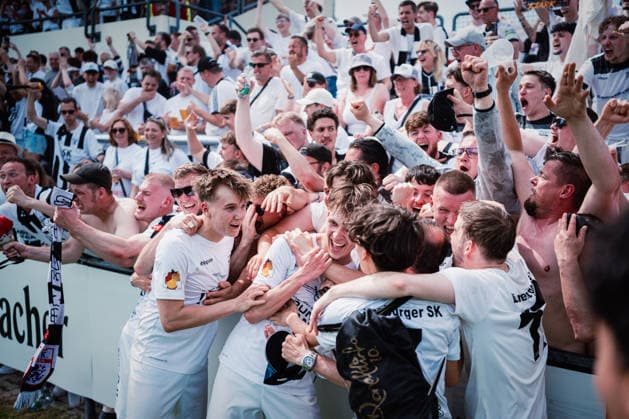 Niedersachsen-Pokal: TuS Bersenbrück vs. Lüneburger SK, 23.05.2026 TOR, JUBEL zum 3:3 durch Tjark Etienne Dörr (Lüneburger SK Hansa, 20) Niedersachsen-Pokal, Finale (Amateure): TuS Bersenbrück vs. Lüneburger SK am 23.05.2026 im August-Wenzel-Stadion, Barsinghausen Copyright: xBEAUTIFULxSPORTS Tonhäuserx