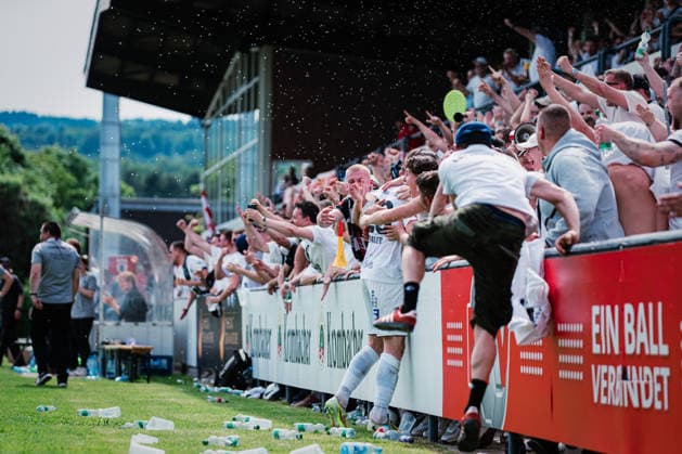 Niedersachsen-Pokal: TuS Bersenbrück vs. Lüneburger SK, 23.05.2026 TOR, JUBEL zum 3:3 durch Tjark Etienne Dörr (Lüneburger SK Hansa, 20) Niedersachsen-Pokal, Finale (Amateure): TuS Bersenbrück vs. Lüneburger SK am 23.05.2026 im August-Wenzel-Stadion, Barsinghausen Copyright: xBEAUTIFULxSPORTS Tonhäuserx