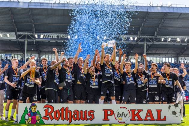 Fußball, Badischer Pokal 2025 26, Finale: VfR Mannheim gegen Waldhof Mannheim