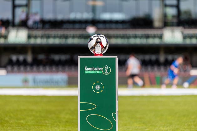 Symbolbild, Spielball von Derbystar zum Finaltag der Amateuer GER, SC Verl vs. SF Lotte, Fussball, Westfalenpokal, Finale, Spielzeit 2025 2026, 23.05.2026 DFL Regulations prohibit any use of photographers as image sequences and or quasi-video. GER, SC Verl vs. SF Lotte, Fussball, Westfalenpokal, Finale, Spielzeit 2025 2026, 23.05.2026 Verl Copyright: xEibner-Pressefoto JanxRollingerx EP_JSK