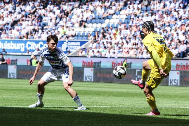 Fussball, FVN Niederrheinpokal Saison 2025 2026 Finale SC St. Tönos 11 20 vs MSV Duisburg 16.05.2026, schauinsland-reisen-arena Simon Symalla (MSV Duisburg, 23) Duisburg schauinsland-reisen-arena Nordrhein-Westfalen Deutschland