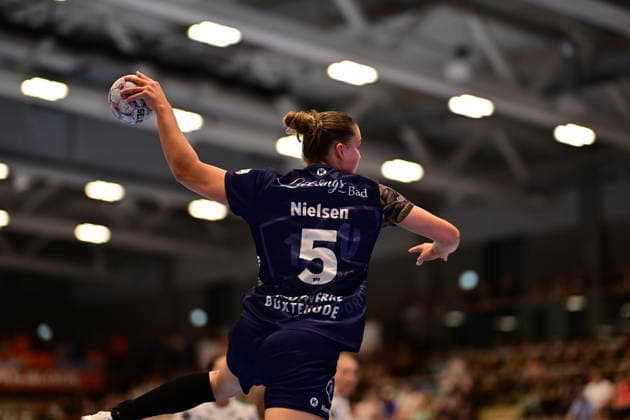 Handball I Frauen I Saison 2025-2026 I Play-Offs 5-11 I 6. Spieltag I Buxtehuder SV - FRISCH AUF! Göppingen I 23.05.2026 Maj Nielsen (5, Buxtehuder Sportverein) Buxtehude Halle Nord Niedersachsen Deutschland Copyright: xLobeca FelixxSchlikisx