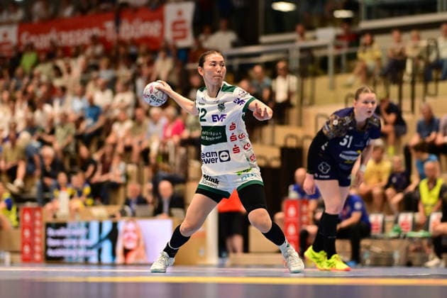 Handball I Frauen I Saison 2025-2026 I Play-Offs 5-11 I 6. Spieltag I Buxtehuder SV - FRISCH AUF! Göppingen I 23.05.2026 Haruno Sasaki (32, FRISCH AUF Göppingen) Buxtehude Halle Nord Niedersachsen Deutschland Copyright: xLobeca FelixxSchlikisx