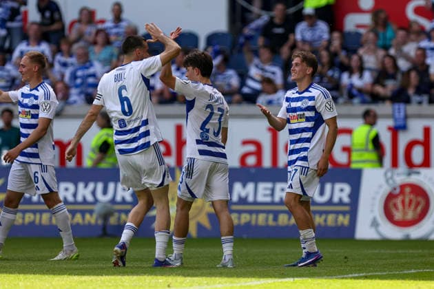 23.05.2026, GER, Fussball, Herren, Niederrheinpokal Finale, Saison 2025 2026, SC St. Tönis - MSV Duisburg Patrick Sussek (MSV Duisburg) Torjubel, jubelt nach seinem Treffer zum 0:3 Duisburg schauinsland-reisen-Arena Nordrhein-Westfalen Deutschland Copyright: xAdrianxSchlüterx