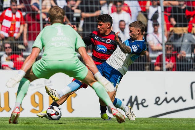Tom Geerkens (Fortuna Koeln, 06) bei einer graetsche Fortuna Köln vs. FC Viktoria Köln, Fussball, Landespokal Mittelrhein 2025 26, Finale, Saison 2025 26, 23.05.2026, Fortuna Köln vs. FC Viktoria Köln, Fussball, Landespokal Mittelrhein, Finale, Saison 2025 26, 23.05.2026 Köln Copyright: xEibner-Pressefoto LukasxBaldygax EP_LBA