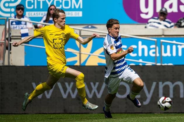 Niederrheinpokalfinale MSV Duisburg - SC St.Tönis ** NUR FÜR REDAKTIONELLE ZWECKE ** EDITORIAL USE ONLY **<p>Fußball Niederrheinpokalfinale MSV Duisburg - SC St.Tönis am 23.05.26 in der Schauinsland-Reisen Arena in Duisburg Patrick Sussek ( Duisburg ) Duisburg Copyright: JakobxKlos