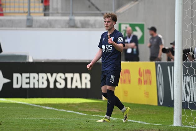23.05.2026, xpsx, Fußball Finale Hessenpokal, SG Barockstadt Fulda-Lehnerz - SV Wehen Wiesbaden v.l. Moritz Dittmann (SG Barockstadt Fulda-Lehnerz) (DFL DFB REGULATIONS PROHIBIT ANY USE OF PHOTOGRAPHS as IMAGE SEQUENCES and or QUASI-VIDEO) Offenbach