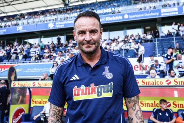Fussball, FVN Niederrheinpokal Saison 2025 2026 Finale SC St. Tönos 11 20 vs MSV Duisburg 16.05.2026, schauinsland-reisen-arena Dietmar Hirsch (Cheftrainer, MSV Duisburg) Duisburg schauinsland-reisen-arena Nordrhein-Westfalen Deutschland