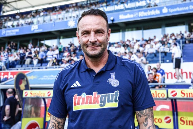 Fussball, FVN Niederrheinpokal Saison 2025 2026 Finale SC St. Tönos 11 20 vs MSV Duisburg 16.05.2026, schauinsland-reisen-arena Dietmar Hirsch (Cheftrainer, MSV Duisburg) Duisburg schauinsland-reisen-arena Nordrhein-Westfalen Deutschland