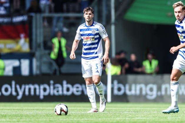Fussball, FVN Niederrheinpokal Saison 2025 2026 Finale SC St. Tönos 11 20 vs MSV Duisburg 16.05.2026, schauinsland-reisen-arena Tobias Fleckstein (MSV Duisburg, 5) Duisburg schauinsland-reisen-arena Nordrhein-Westfalen Deutschland