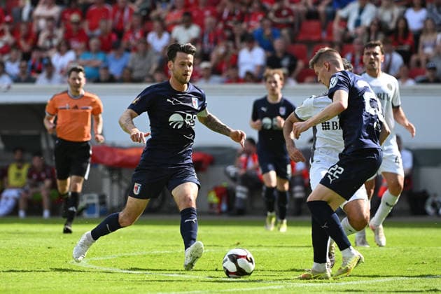 23.05.2026, xpsx, Fußball Finale Hessenpokal, SG Barockstadt Fulda-Lehnerz - SV Wehen Wiesbaden v.l. Leon Pomnitz (SG Barockstadt Fulda-Lehnerz) Sebastian Schmitt (SG Barockstadt Fulda-Lehnerz) (DFL DFB REGULATIONS PROHIBIT ANY USE OF PHOTOGRAPHS as IMAGE SEQUENCES and or QUASI-VIDEO) Offenbach