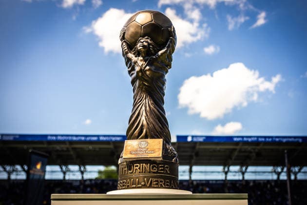 Jena , 230526, Finale Fussball Thüringenpokal , FC Carl-Zeiss Jena gegen ZFC Meuselwitz im Bild: Thüringenpokal