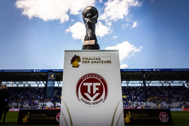 Jena , 230526, Finale Fussball Thüringenpokal , FC Carl-Zeiss Jena gegen ZFC Meuselwitz im Bild: Thüringenpokal