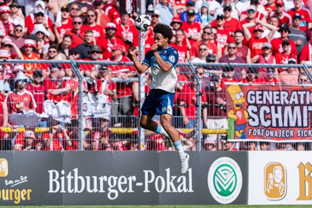 Köln, Deutschland 23. Mai 2026: Mittelrheinpokal - 2025 2026 - Finale - Viktoria Köln gegen Fortuna Köln Im Bild: Neo Telle (Fortuna) DFL DFB regulations prohibit any use of photographs as image sequences and or quasi-video Sportpark Höhenberg Nordrhein Westfalen Copyright: xFotostandx xKruczynskix