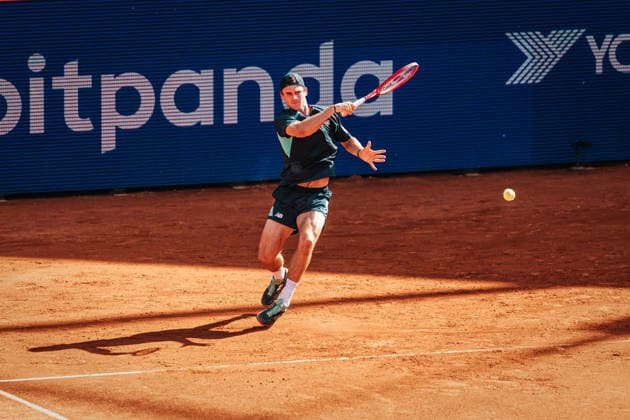 Tennis Männer bitpanda Hamburg Open ATP, Tennis Herren 500 Finale Ignacio Buse (PER) vs. Tommy Paul (USA) 23.05.2026 Tommy Paul Vorhand Hamburg Tennisstadion am Rothenbaum Hamburg Deutschland