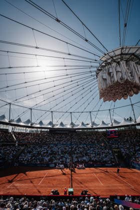 Tennis Männer bitpanda Hamburg Open ATP, Tennis Herren 500 Finale Ignacio Buse (PER) vs. Tommy Paul (USA) 23.05.2026 Das ausverkaufte Stadion am Rothenbaum Totale Hamburg Tennisstadion am Rothenbaum Hamburg Deutschland