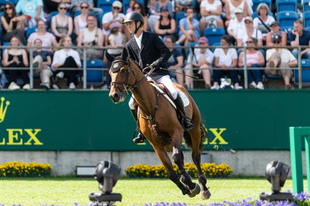 242 Gilles Thomas on Happy Landais (BEL) during the TSCHIO 2026 (CHIO 2026) - 2nd Qualifier Rolex Grand Prix - CSI5* - Jumping competition with jump-off at the Allianz Park in Aachen, Germany  Copyright: xMartinxPitschx xSPPx Sportspressphoto_152431