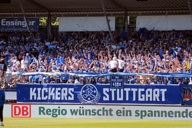 23.05.26 wfv-Pokal Finale 2026 Stuttgarter Kickers - SG Sonnenhof Großaspach Deutschland, Stuttgart, 23.05.2026, Fussball, Saison 2025 2026, Finaltag der Amateure, DB Regio-wfv-Pokal Finale 2026, Stuttgarter Kickers - SG Sonnenhof Großaspach: Stuttgarter Kickers Fans.