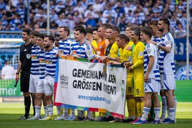 Niederrheinpokalfinale MSV Duisburg - SC St.Tönis ** NUR FÜR REDAKTIONELLE ZWECKE ** EDITORIAL USE ONLY **<p>Fußball Niederrheinpokalfinale MSV Duisburg - SC St.Tönis am 23.05.26 in der Schauinsland-Reisen Arena in Duisburg Duisburg Copyright: JakobxKlos
